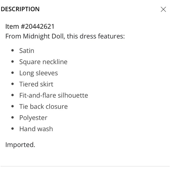 Midnight Doll Dress Blue Pastel Open Back with Bows Prom Wedding Easter Size L - Picture 15 of 15